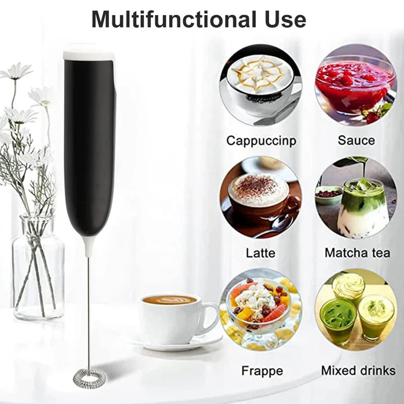 Battery Operated Drink Mixer Foaming Wand