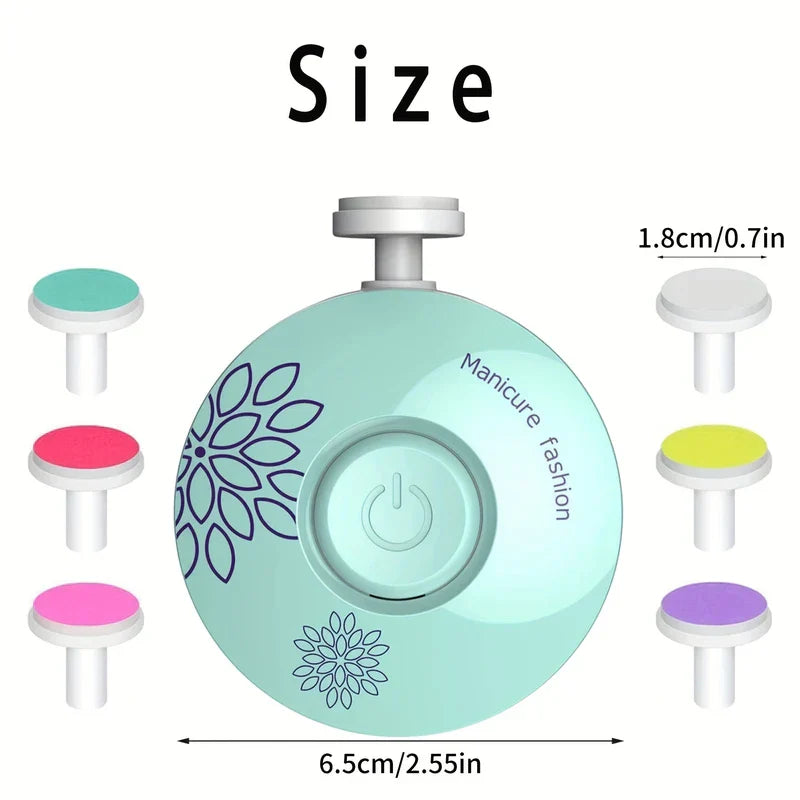 Battery Operated Electric Nail File Kit (6 Bits)