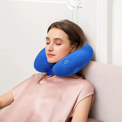Battery Operated Electric U-Shaped Travel Massage Pillow