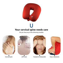 Battery Operated Electric U-Shaped Travel Massage Pillow