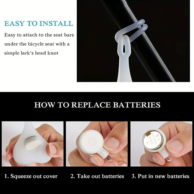 Battery Operated Led Bike Tail Rear Light