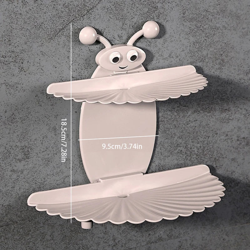 Bee Design Double Layer Soap Dish Holder