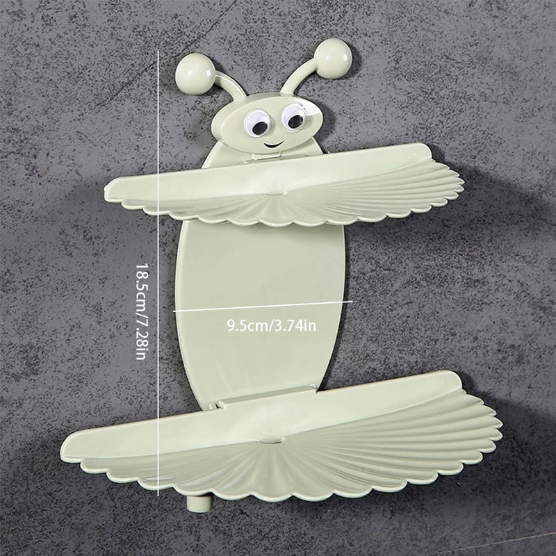 Bee Design Double Layer Soap Dish Holder