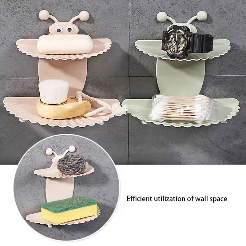Bee Design Double Layer Soap Dish Holder