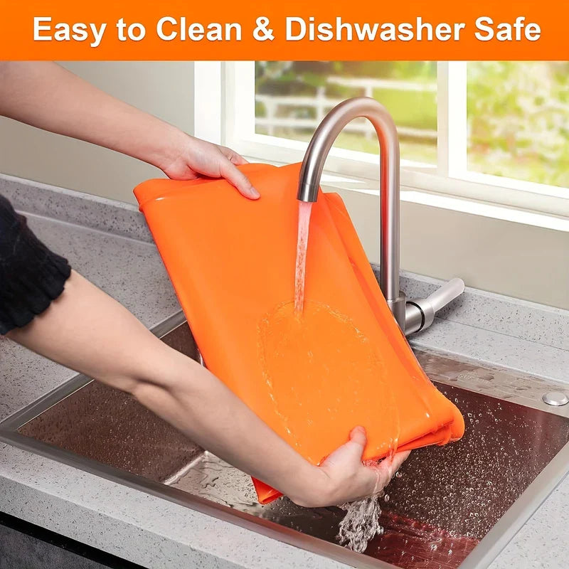 Black Silicone Baking Mat Set