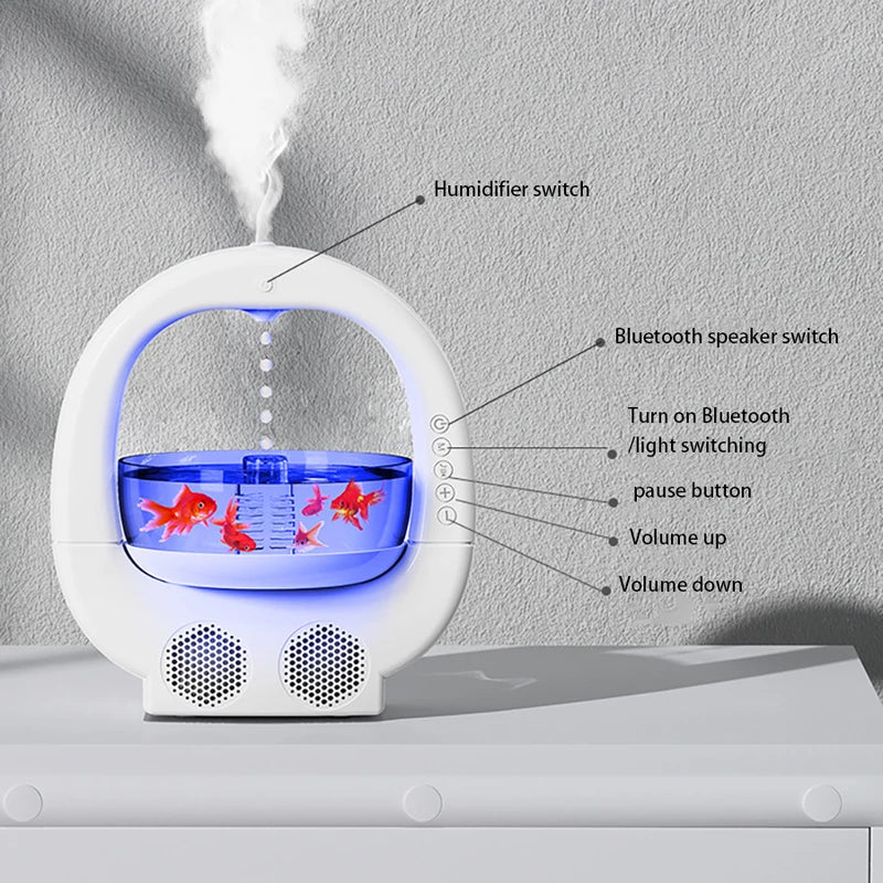 Bluetooth Speaker Air Humidifier Combo Lamp