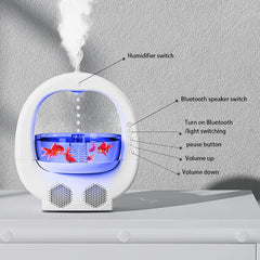 Bluetooth Speaker Air Humidifier Combo Lamp