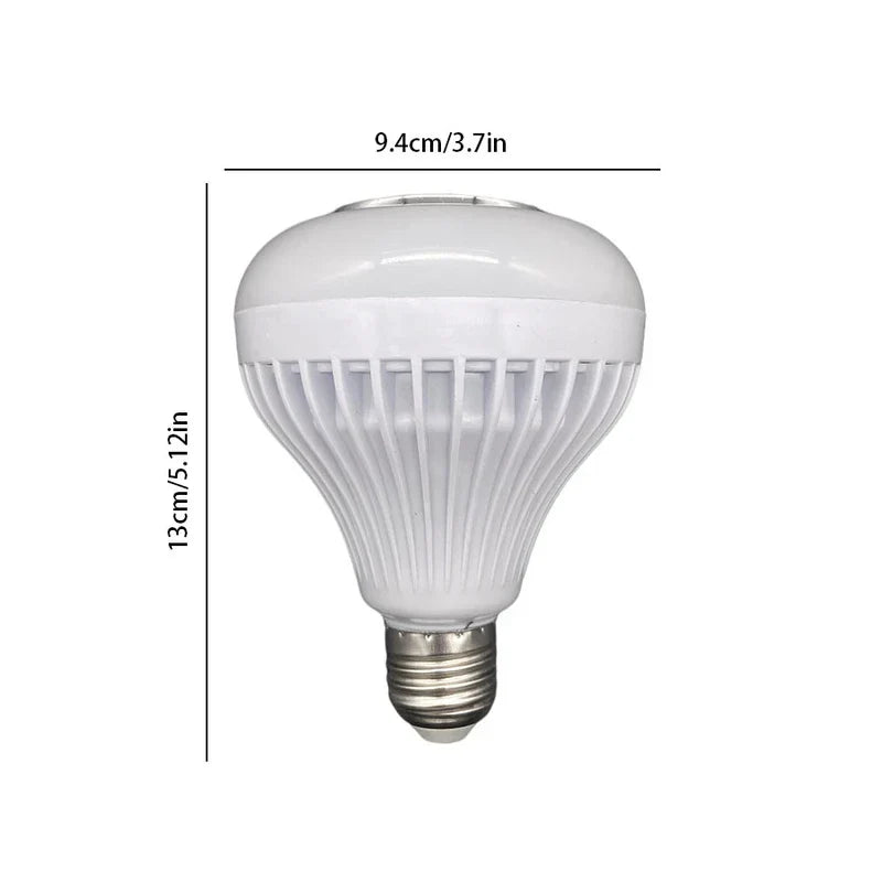 Led Light Bulb - White light bulb with E26 base, shown with dimensions of 9.4cm width and 13cm height on a white background.