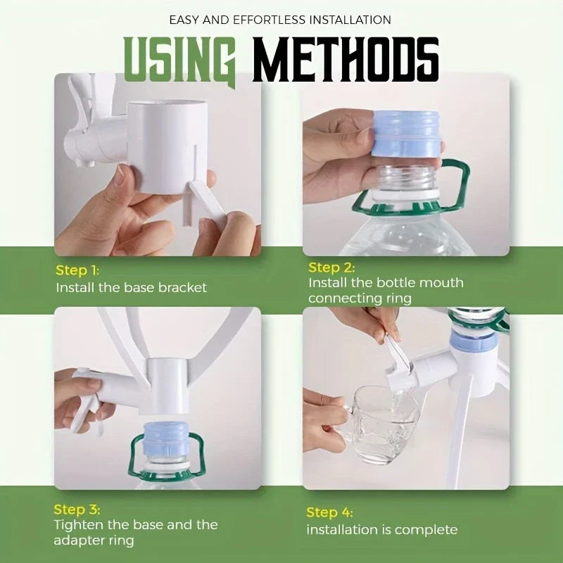 Bottled Water Jug Stand With Dispenser Valve Cradle