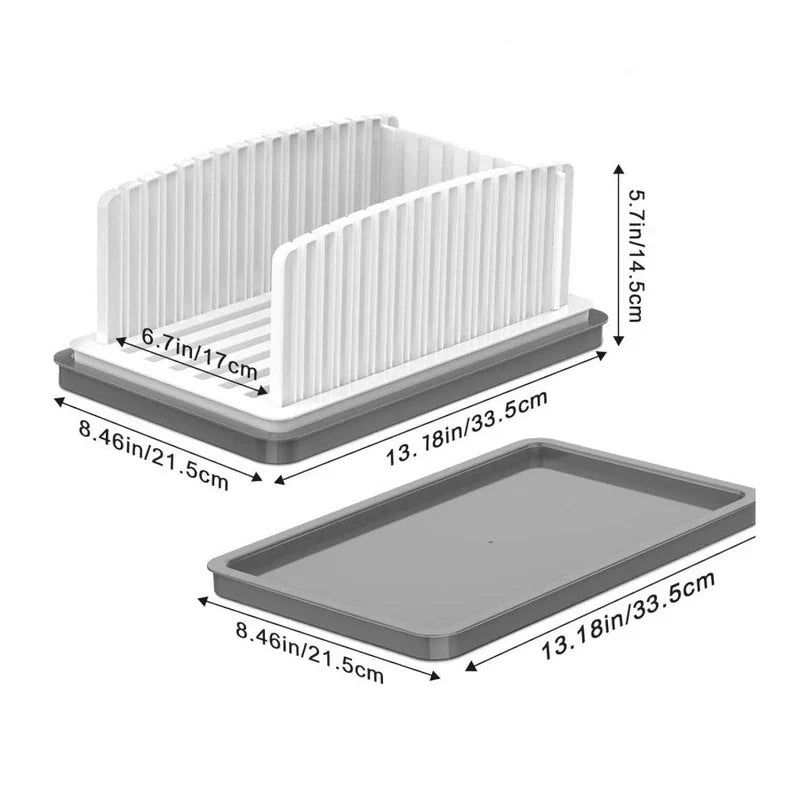 Bread Slicer Guide Adjustable Thickness Loaf Cutter