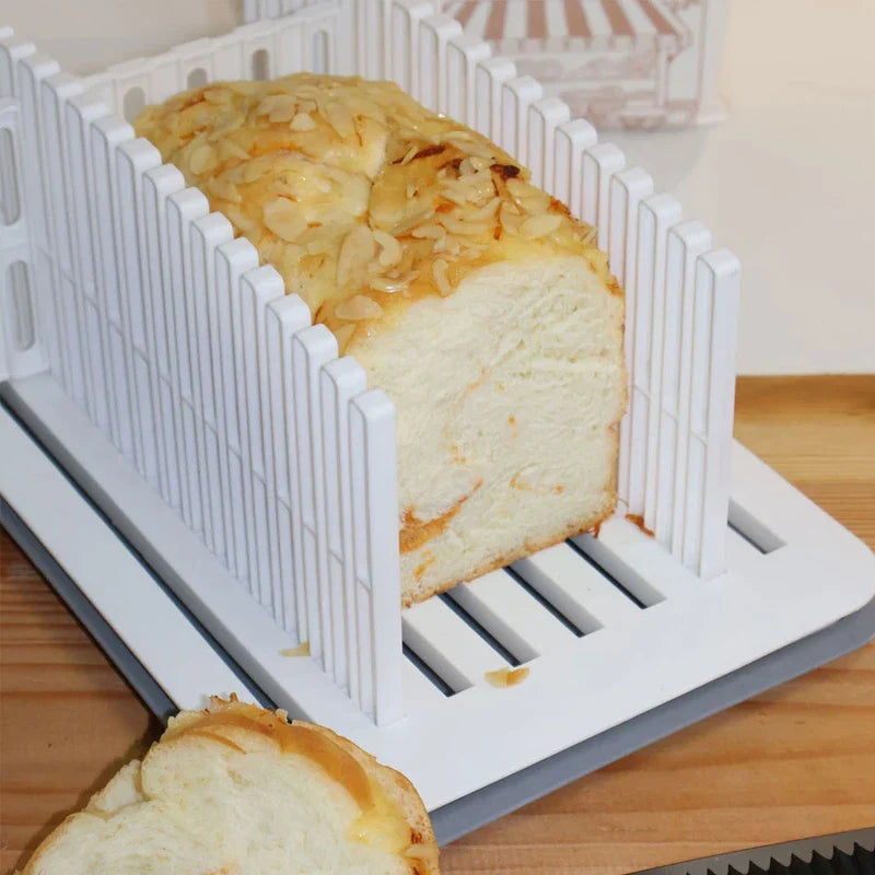 Bread Slicer Guide Adjustable Thickness Loaf Cutter