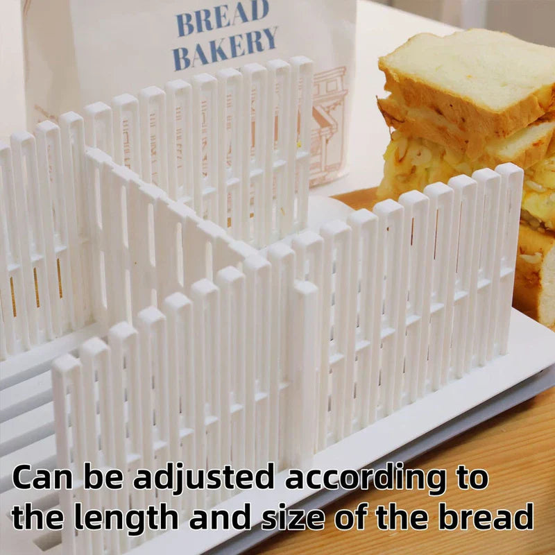 Bread Slicer Guide Adjustable Thickness Loaf Cutter