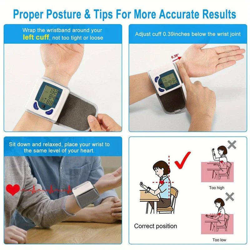 CE Certified Wrist Blood Pressure Monitor