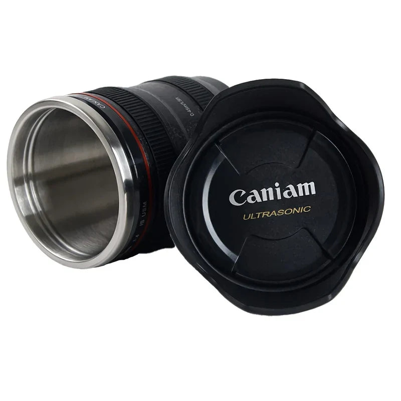 Camera Lens Self-Stirring Mug (Usb Rechargeable)