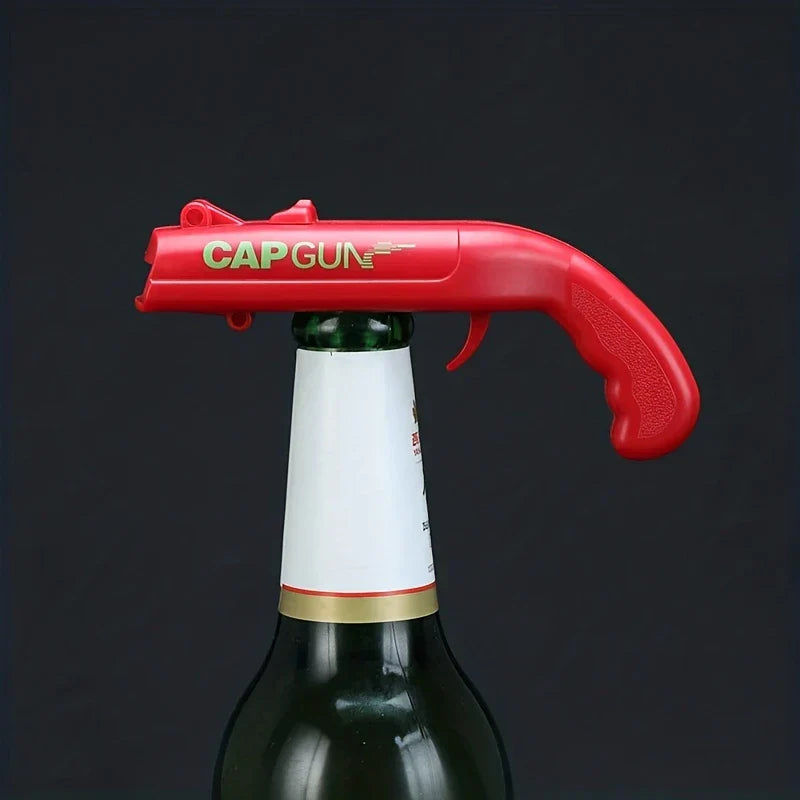 Cap Gun Beer Bottle Opener Launcher Shooter