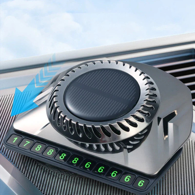 Car vent clip diffuser in a vehicle interior