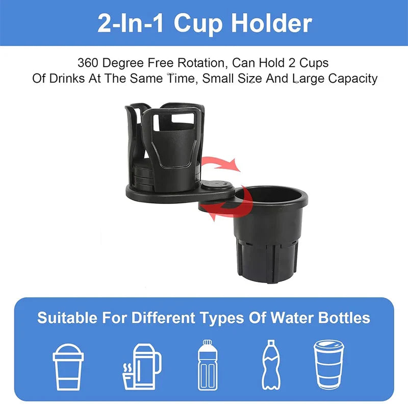 Car Cup Holder Expander Adapter Multifunctional