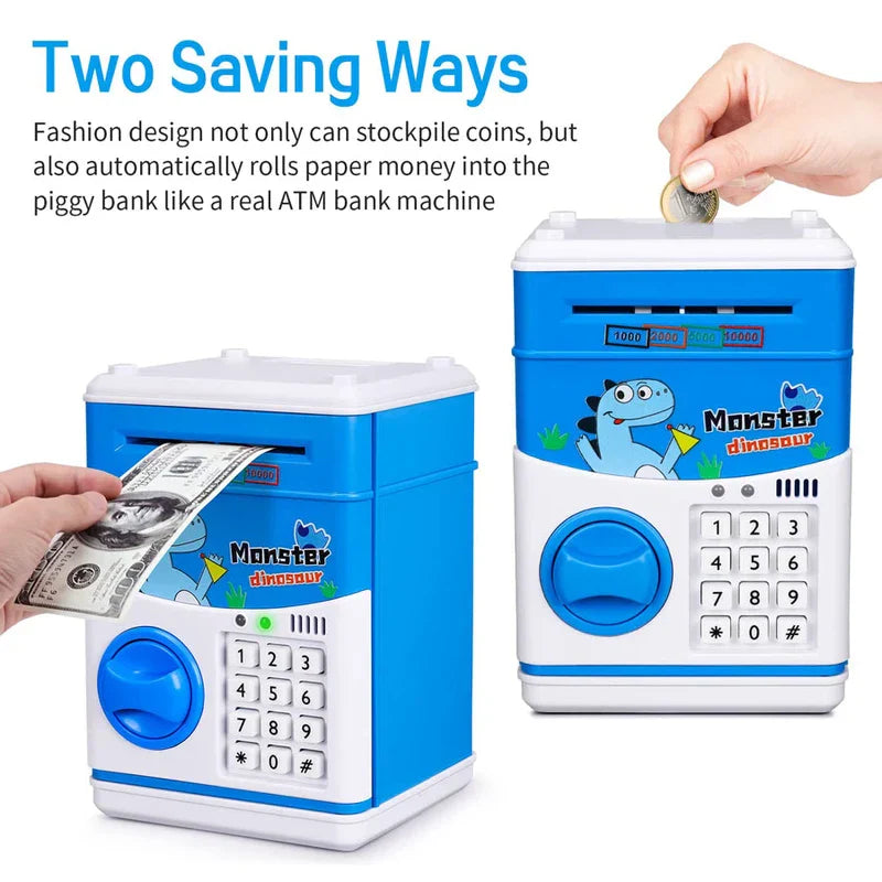 Cartoon Piggy Bank Money Saving Box Coin Jar