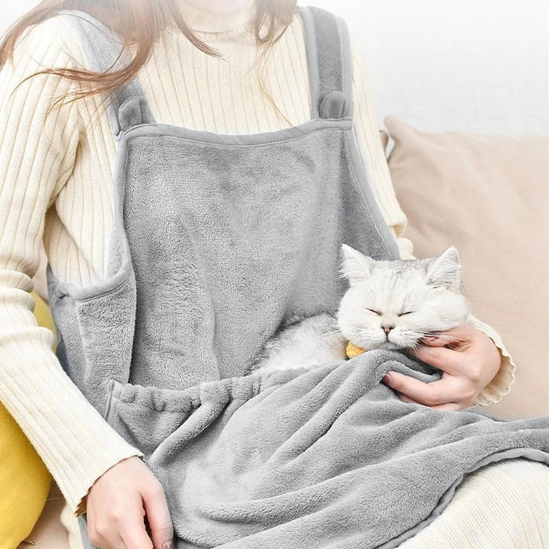 Cat Cuddle Pouch Holder Apron