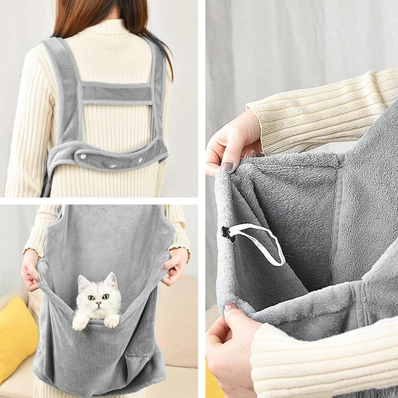 Cat Cuddle Pouch Holder Apron