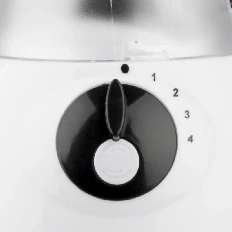 Centrifugal Juicer Machine - close-up of 4-speed control dial on white appliance base