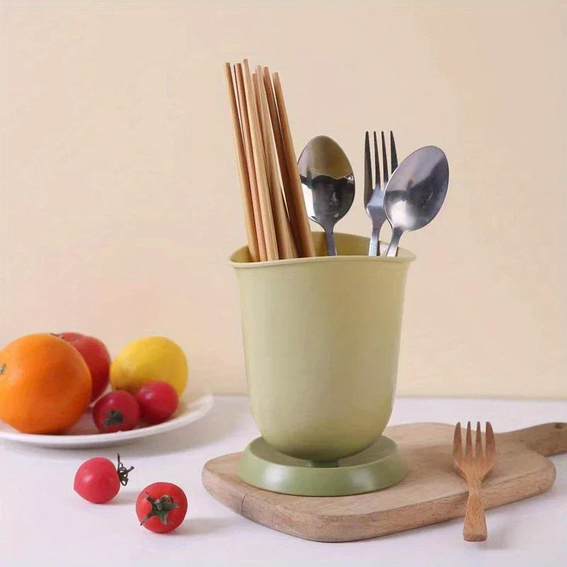 Ceramic Chopstick Holder Utensil Drainer Caddy
