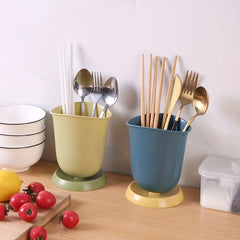 Ceramic Chopstick Holder Utensil Drainer Caddy