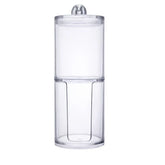 Clear Acrylic Cotton Swab Pad Holder Jar Canister