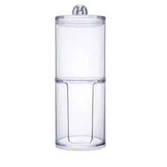 Clear Acrylic Cotton Swab Pad Holder Jar Canister