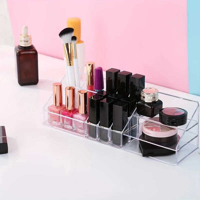 Clear Acrylic Makeup Organizer Storage Box