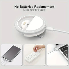 Clip-On Selfie Ring Light for Phone