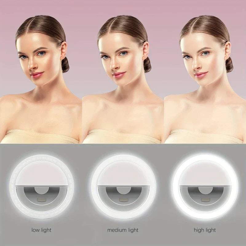 Clip-On Selfie Ring Light for Phone