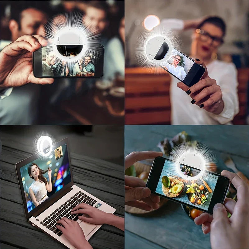 Clip-On Selfie Ring Light for Phone