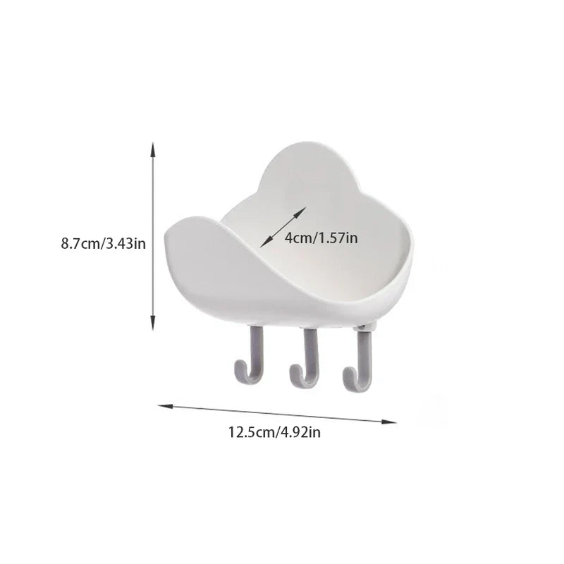 Cloud Shape Self-Draining Soap Dish