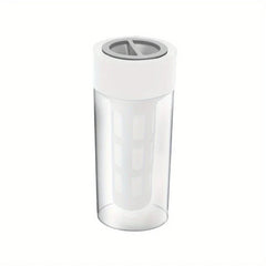 Cold brew coffee maker bottle with brewed coffee