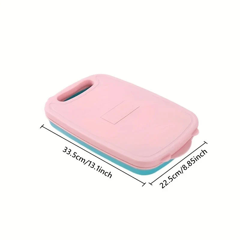 Collapsible Cutting Board with Colander Basket Grater
