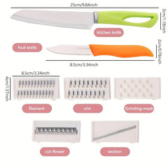 Collapsible Cutting Board with Colander Basket Grater