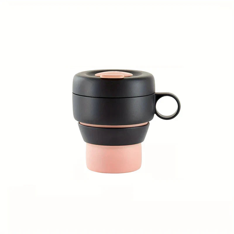 Collapsible Silicone Coffee Cup with Lid