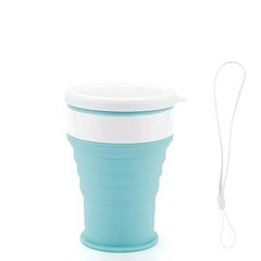 Collapsible Silicone Travel Cup with Lid