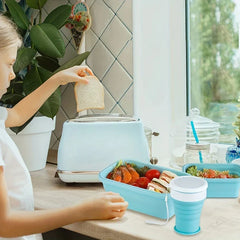 Collapsible Silicone Travel Cup with Lid