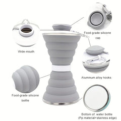 Collapsible Silicone Travel Water Bottle