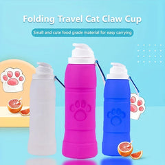 Collapsible Silicone Water Bottle Leakproof Travel