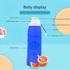 Collapsible Silicone Water Bottle Leakproof Travel