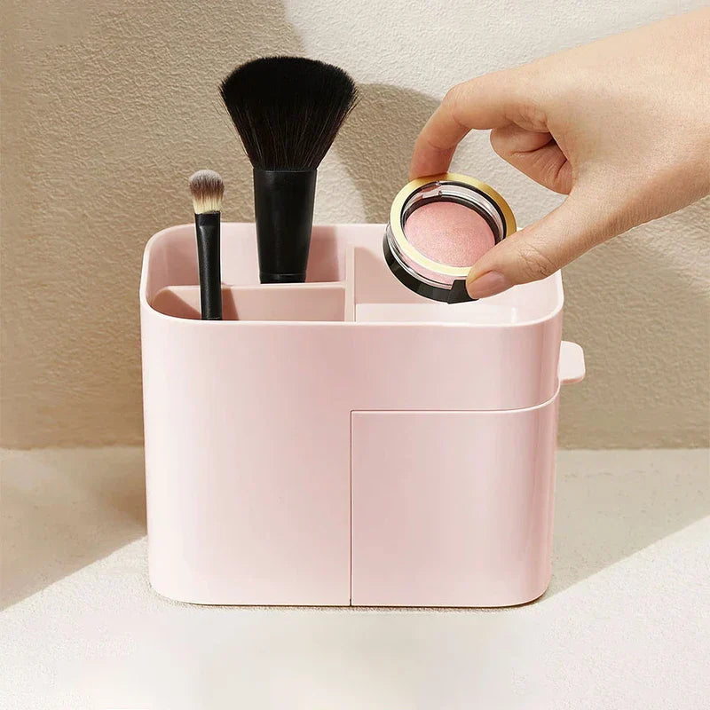 Compact Makeup Cosmetic Organizer With Drawers