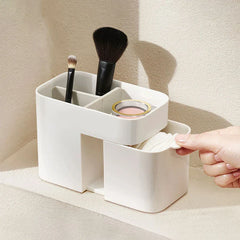 Compact Makeup Cosmetic Organizer With Drawers