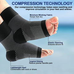 Compression Ankle Socks for Sports Running
