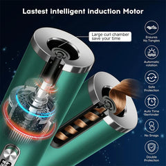 Cordless Automatic Hair Curler Wand