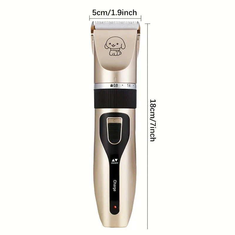Cordless Pet Grooming Clippers Kit