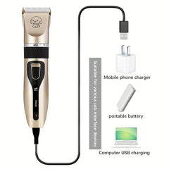 Cordless Pet Grooming Clippers Kit