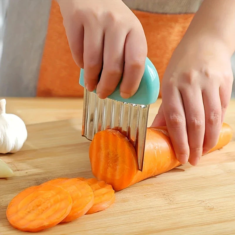 Crinkle Cut Wavy Potato Vegetable Slicer Knife